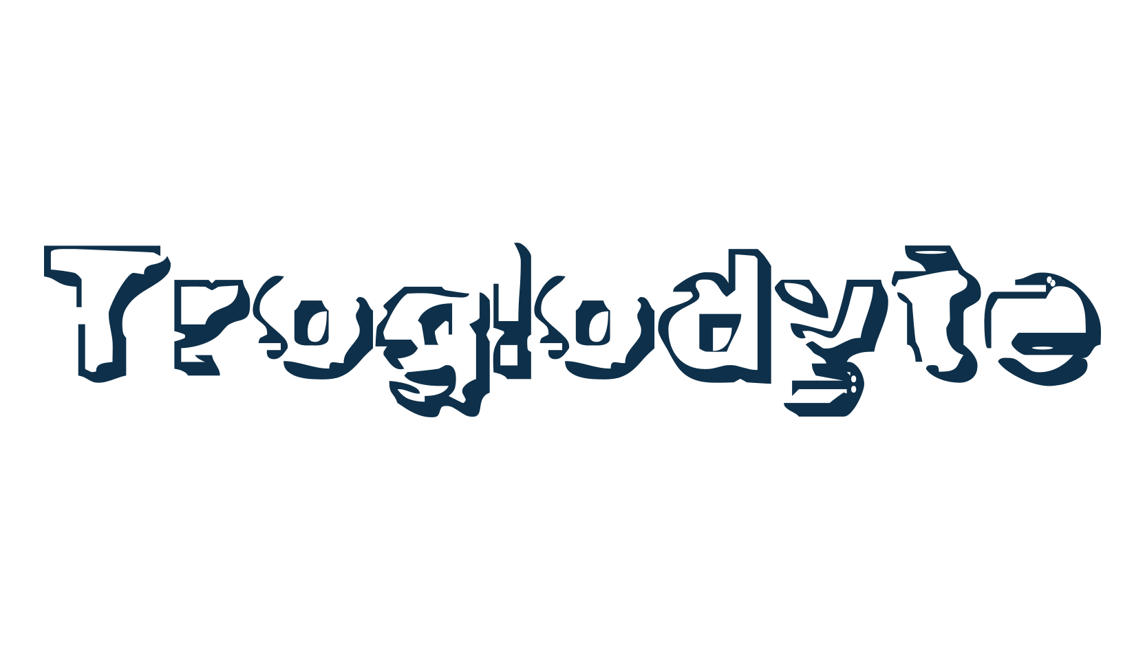 Troglodyte, destroy font preview