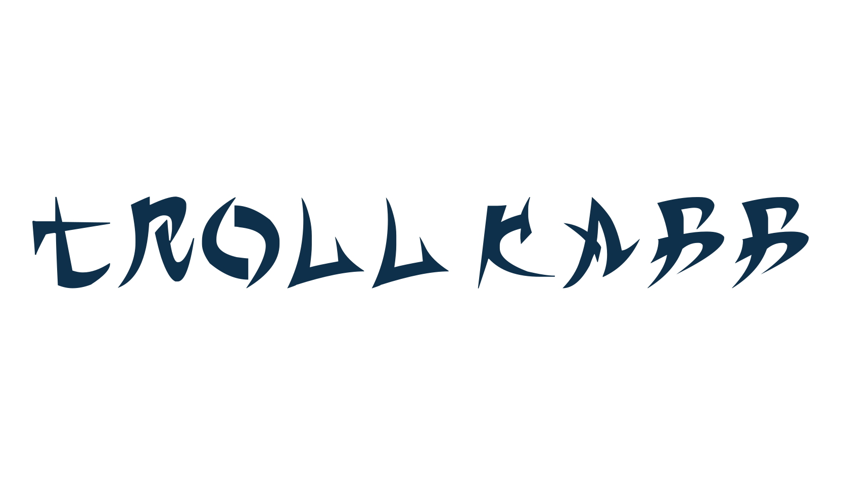 Troll Kabbá, graffiti font preview