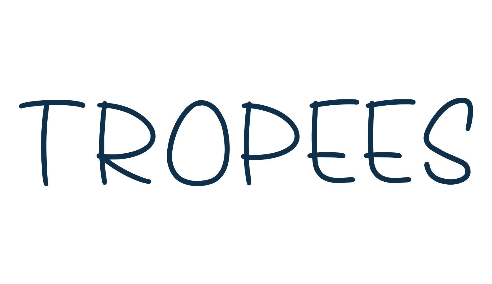 Tropees, script handwritten fancy decorative calligraphy font preview