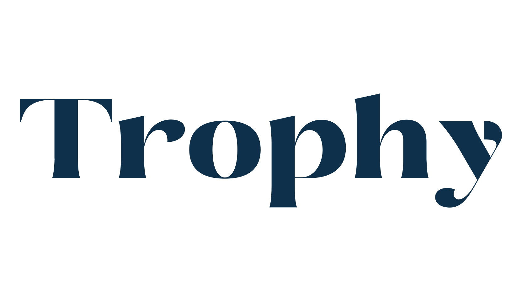 Trophy, serif font preview
