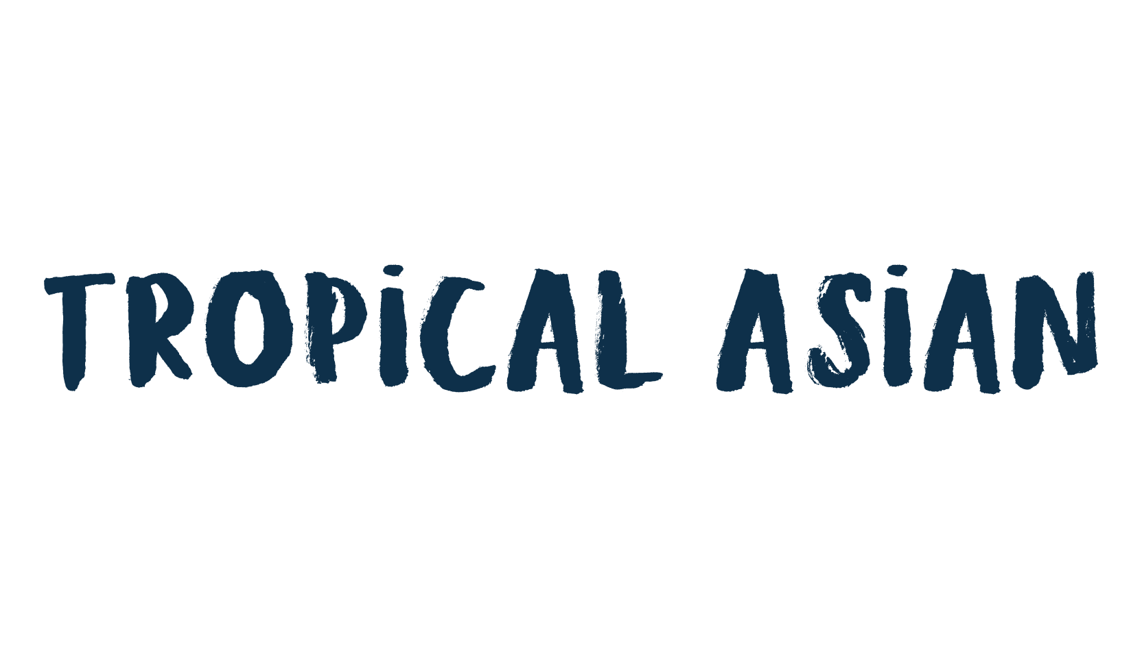 Tropical Asian, script brush fancy decorative calligraphy font preview