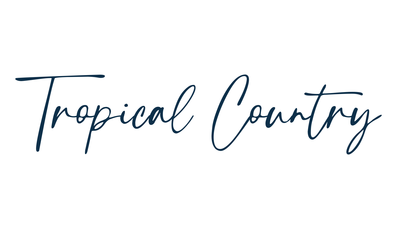 Tropical Country, script handwritten fancy decorative calligraphy font preview