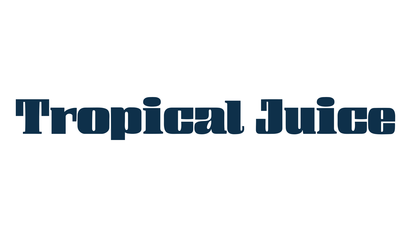 Tropical Juice, basic serif font preview