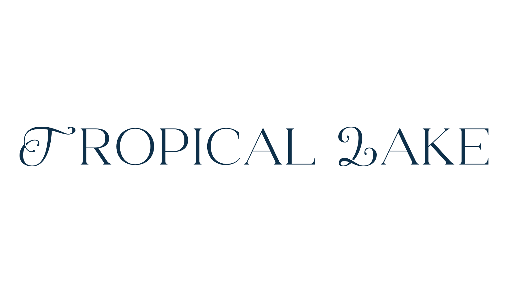 Tropical Lake, fancy various decorative font preview