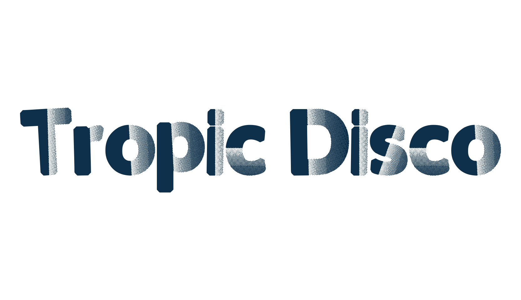 Tropic Disco, retro font preview