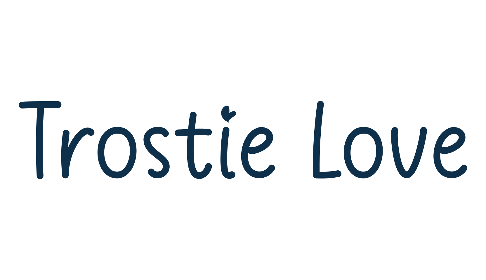 Trostie Love, fancy decorative font preview