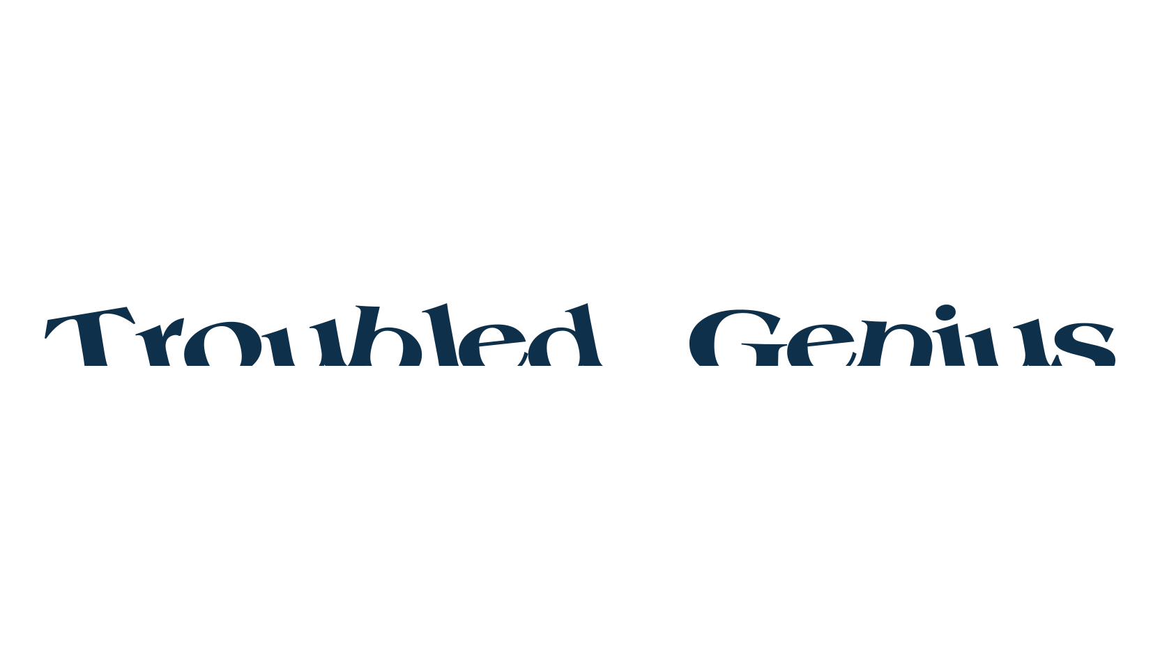 Troubled Genius, fancy distorted decorative font preview
