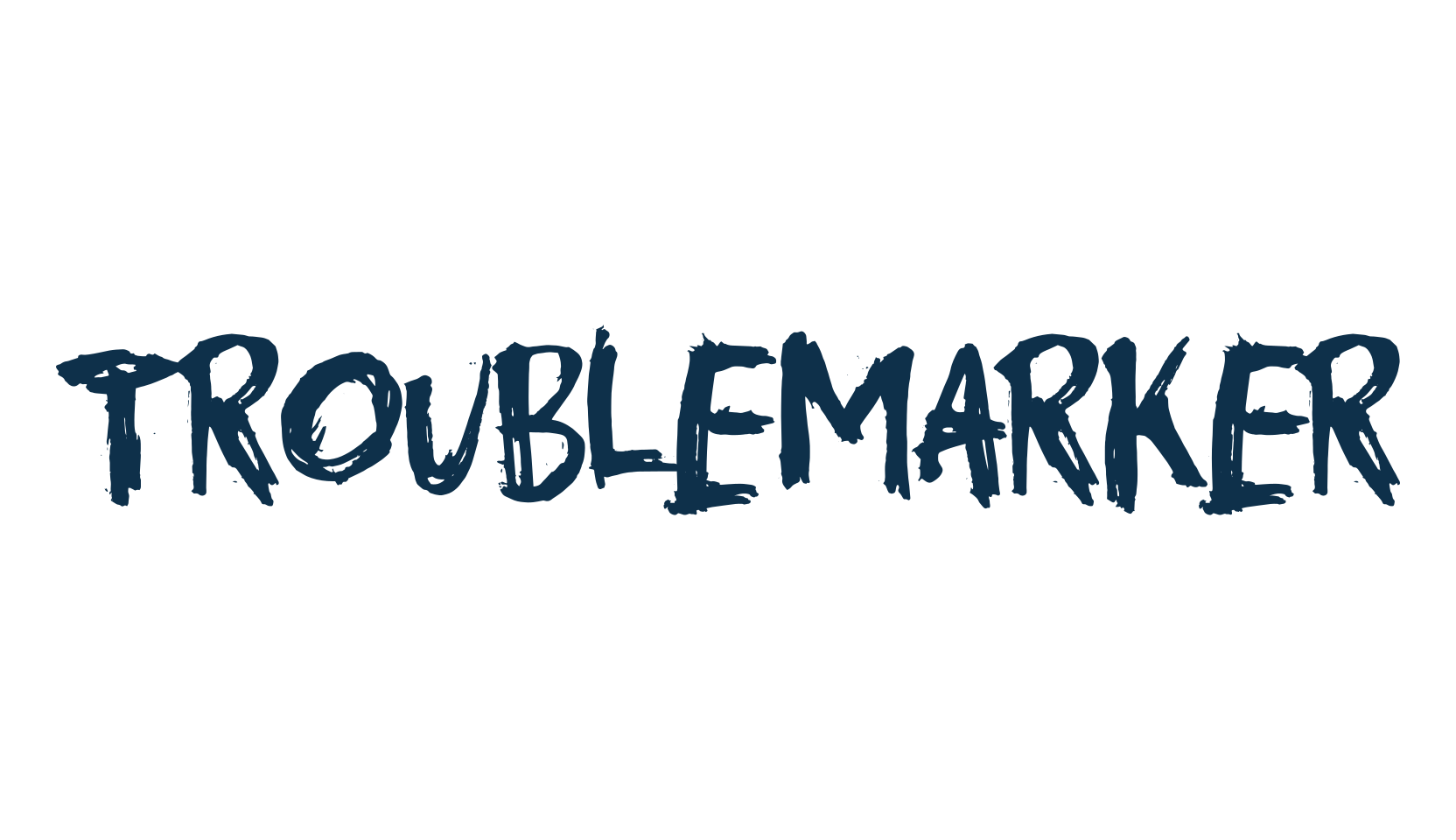 Troublemarker, trash font preview