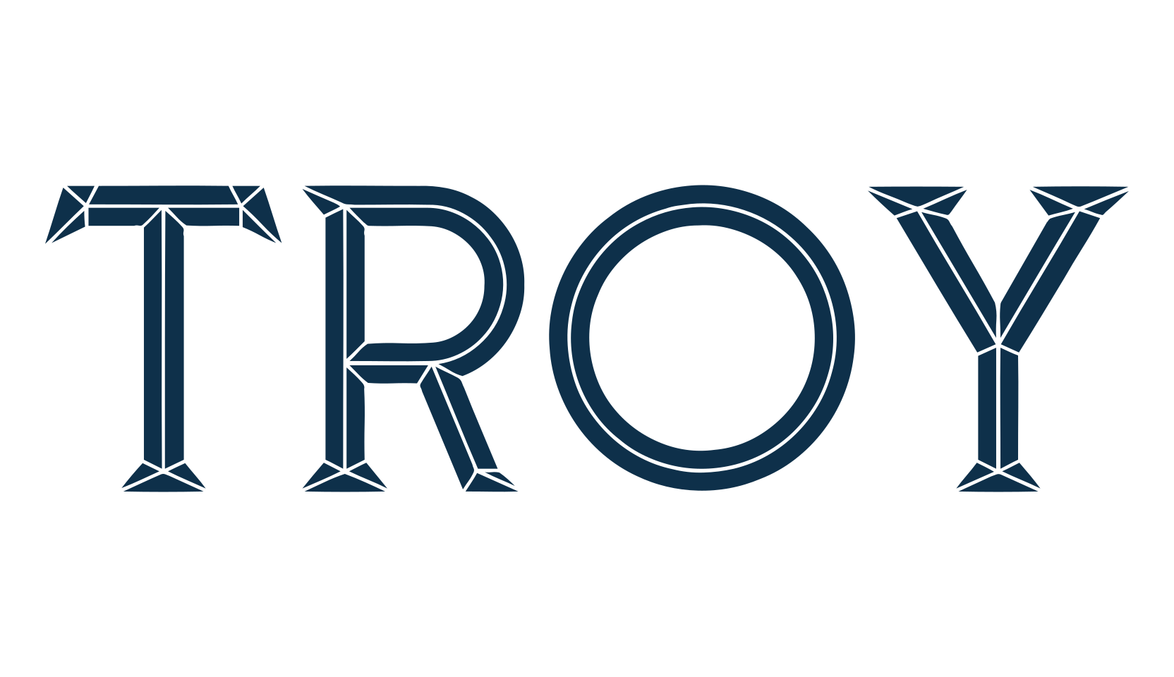 Troy, fancy retro decorative font preview