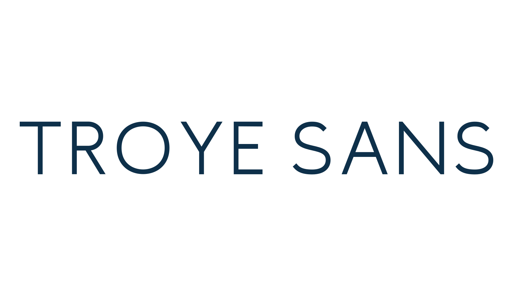 Troye Sans, basic sans serif font preview