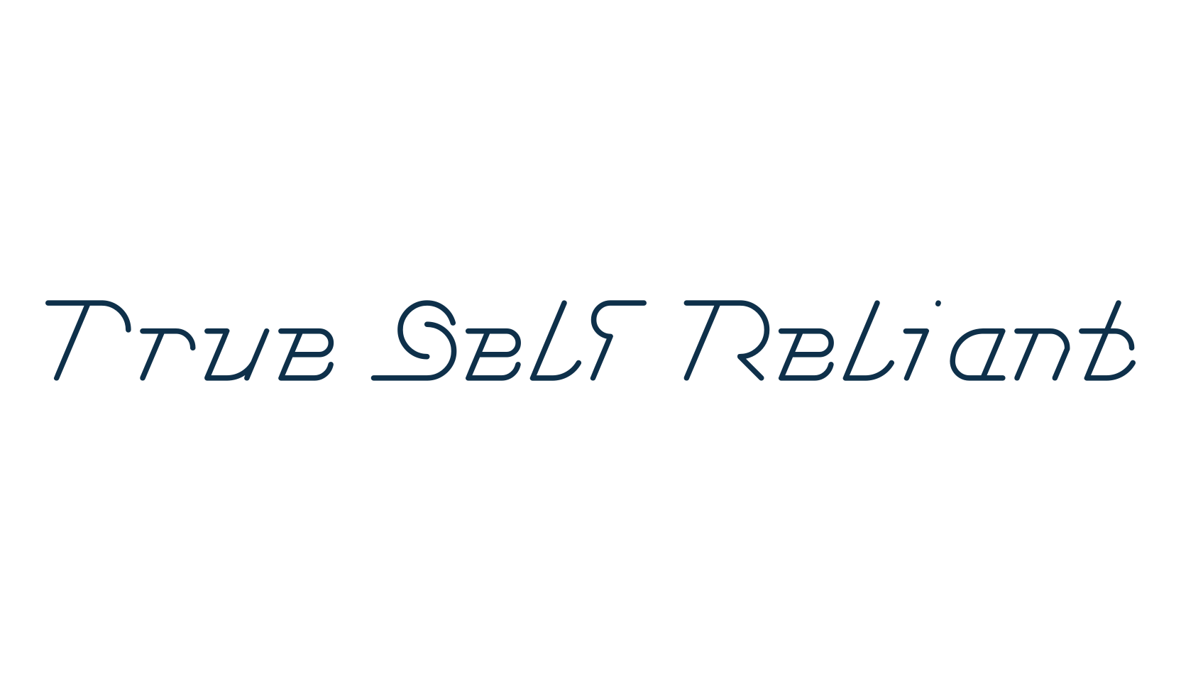 True Self Reliant, various font preview