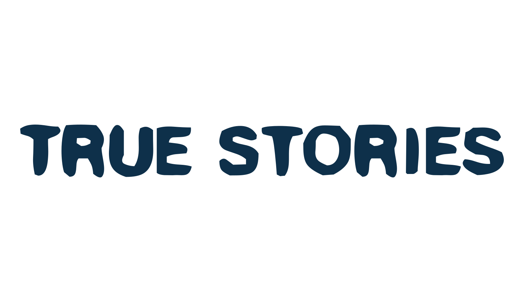 True Stories, eroded font preview