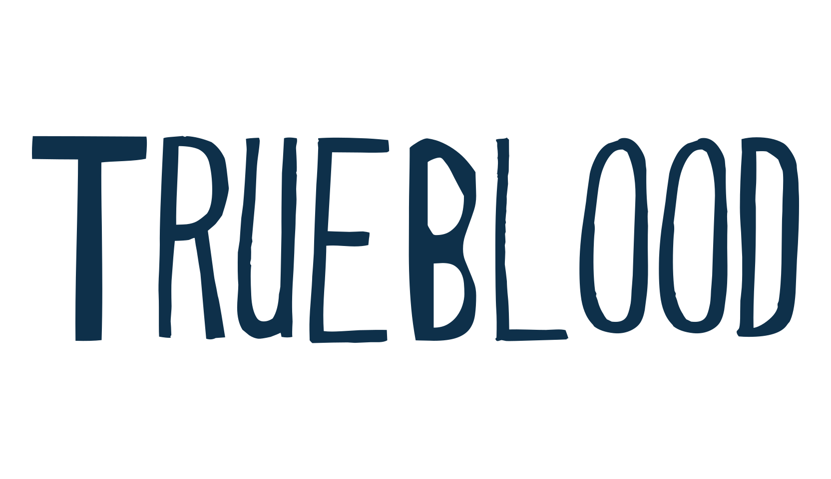 Trueblood, fancy various decorative font preview