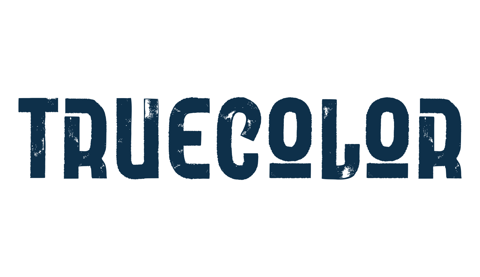 Truecolor, eroded font preview