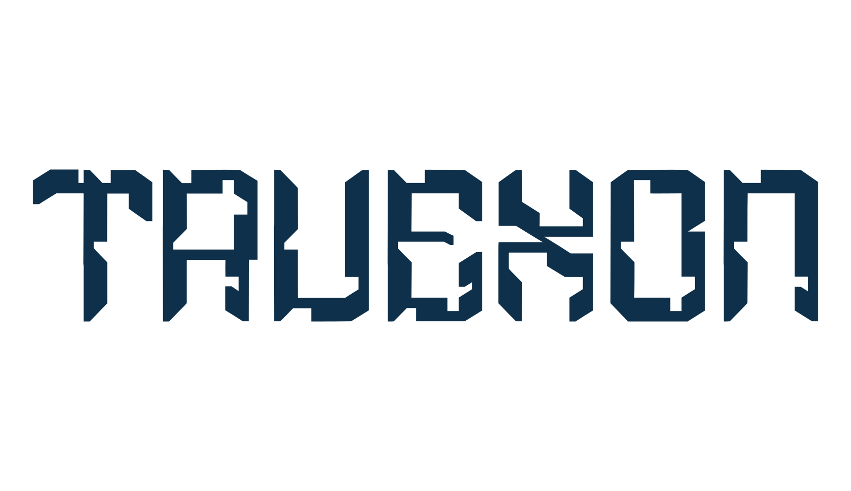 Truexon, techno sci-fi font preview