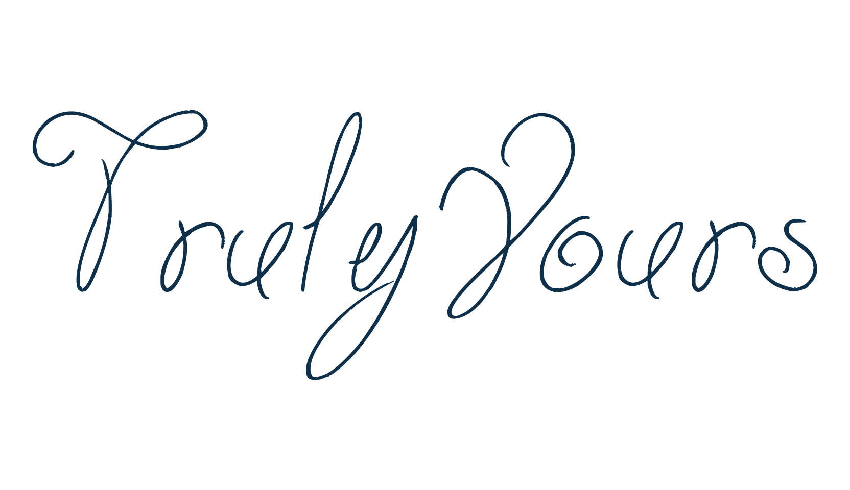 Truly Yours, script handwritten fancy decorative calligraphy font preview