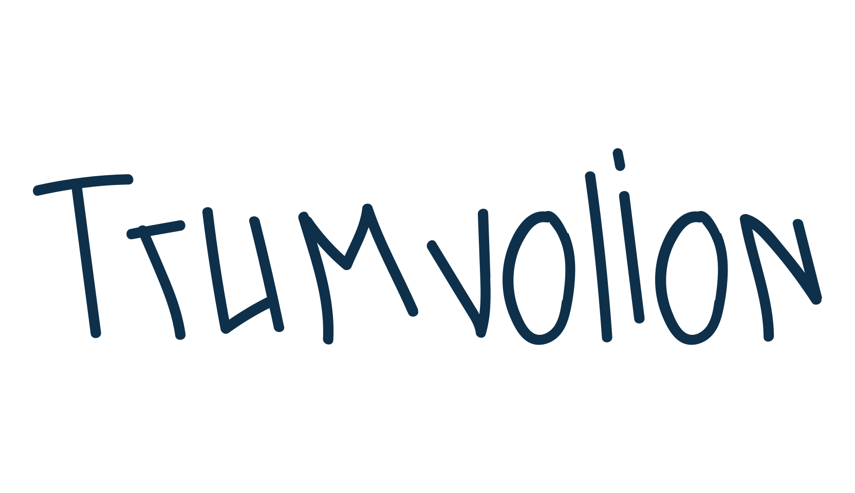 Trumvolion, script handwritten fancy decorative calligraphy font preview