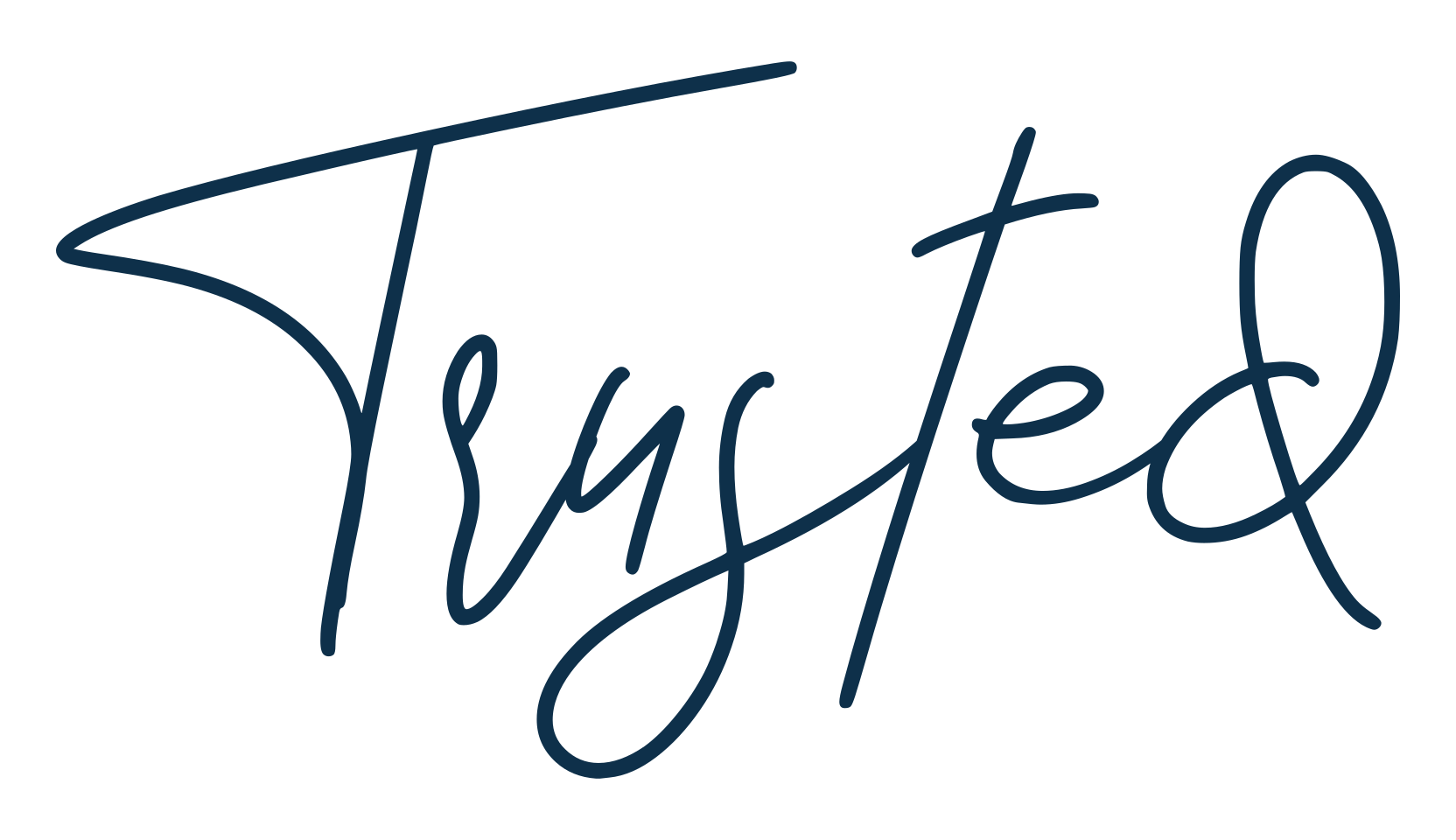 Trusted, script handwritten fancy decorative calligraphy font preview