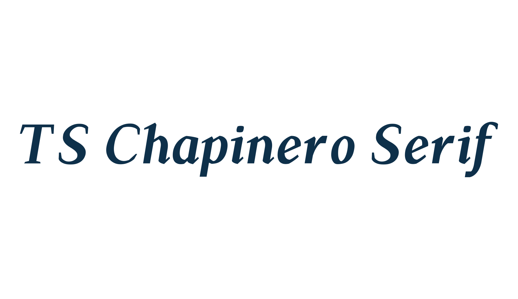 TS Chapinero Serif, various font preview