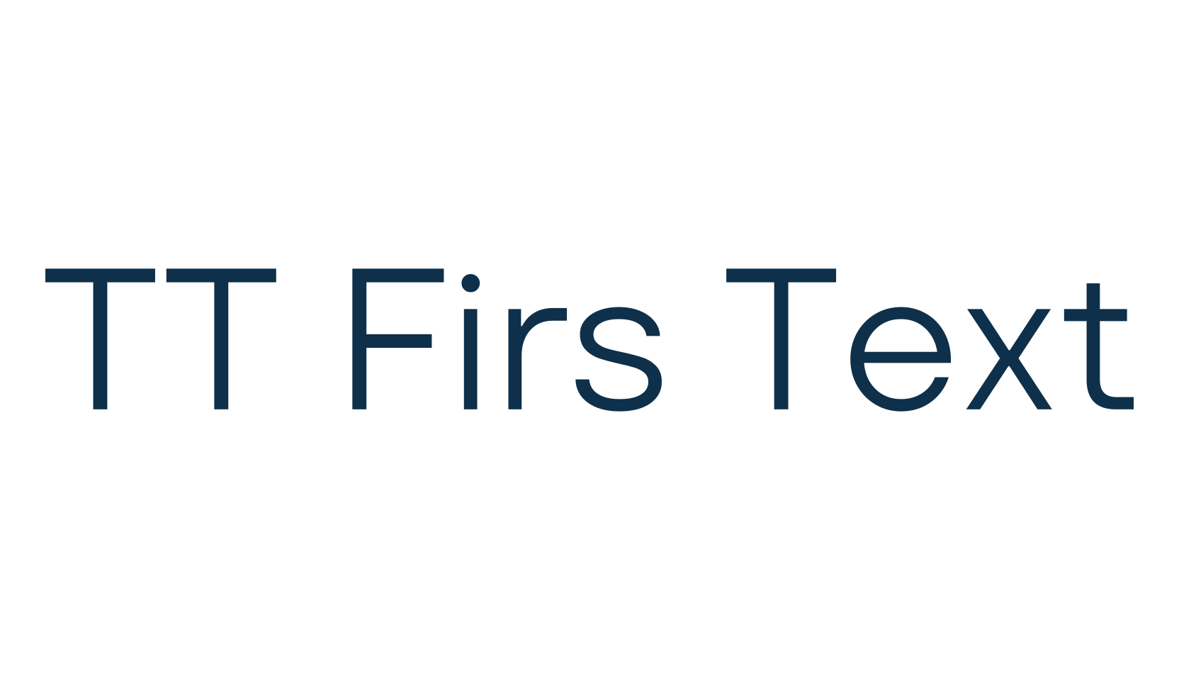 TT Firs Text, basic sans serif font preview