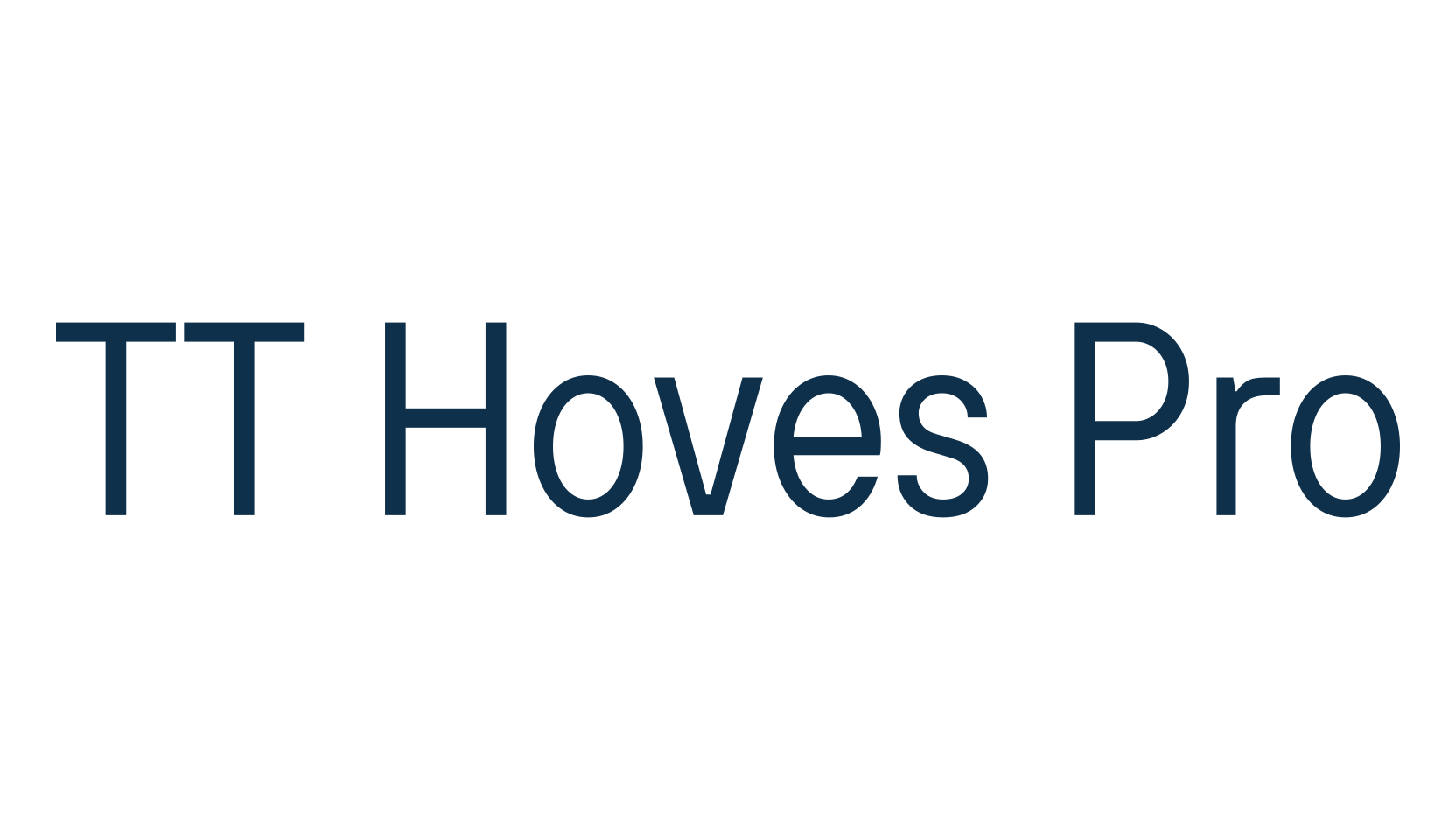 TT Hoves Pro, basic sans serif font preview