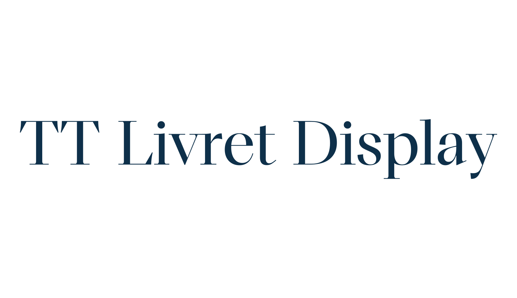TT Livret Display, serif font preview
