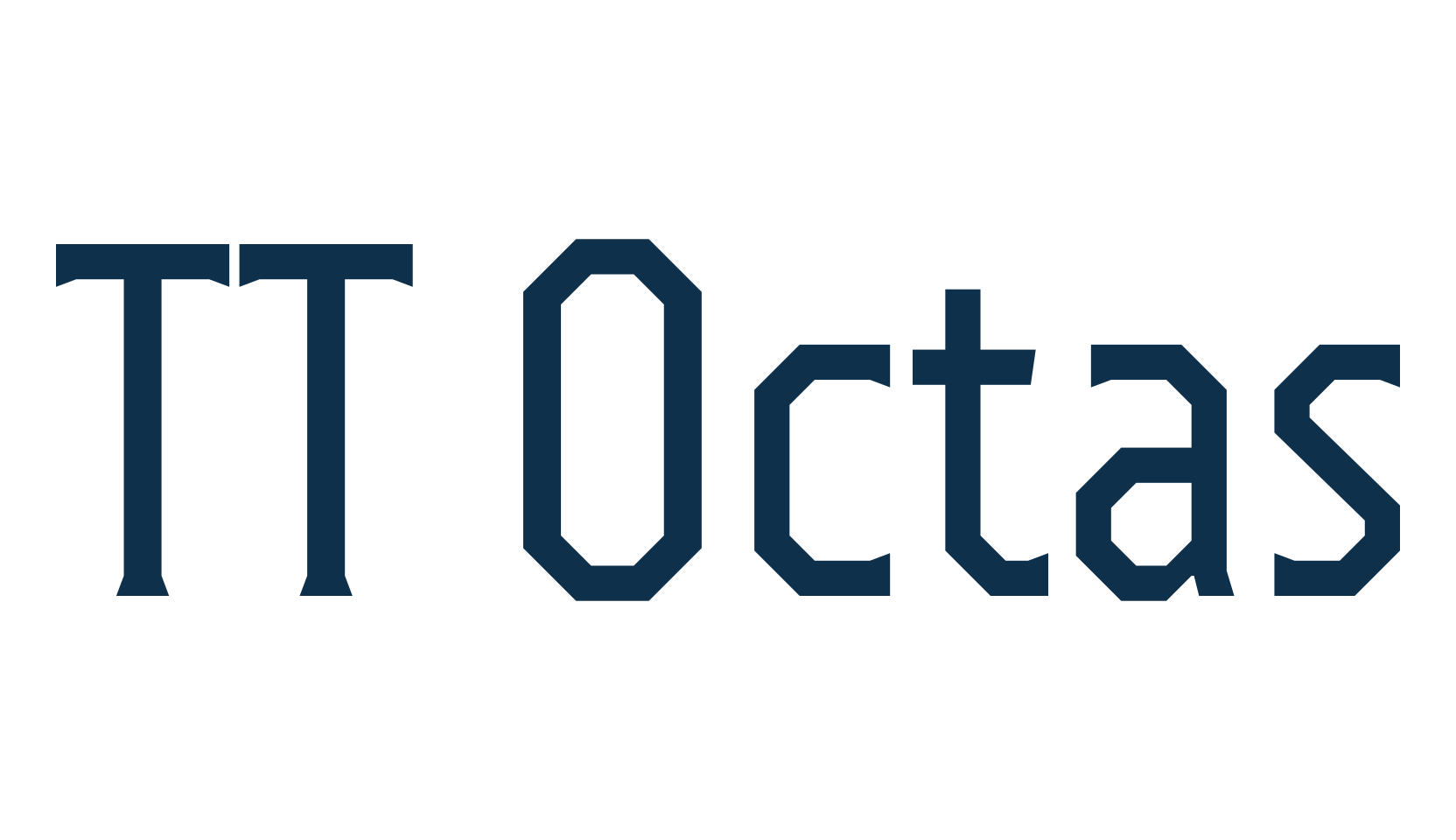 TT Octas, fancy various basic font preview