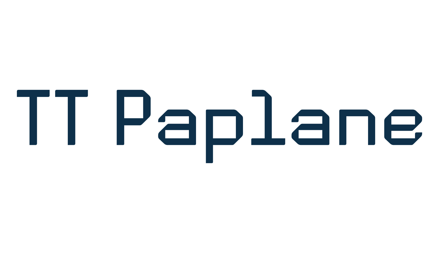 TT Paplane, fancy various techno sci-fi font preview