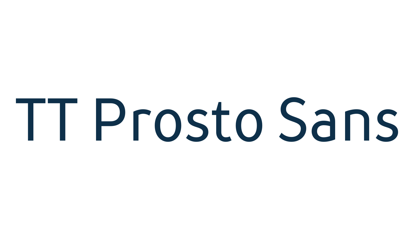 TT Prosto Sans, sans serif font preview