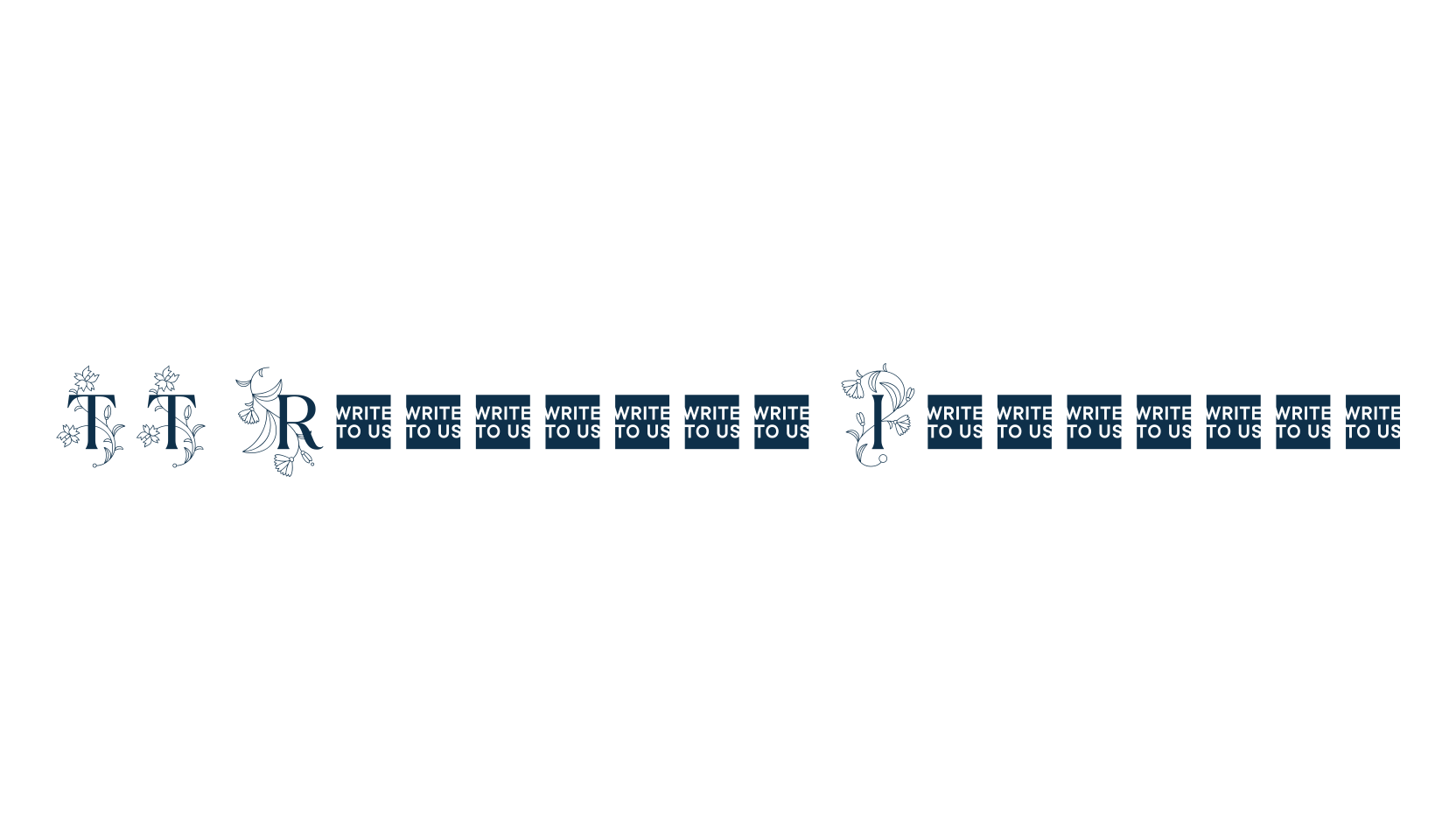 TT Ramillas Initials, initials font preview