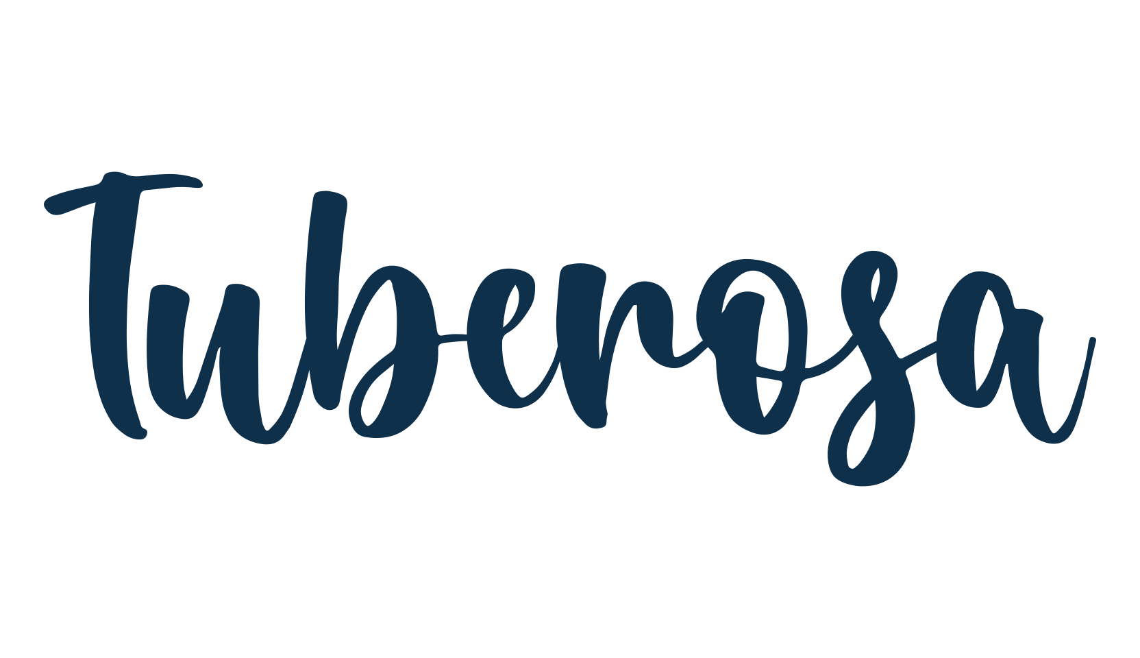 Tuberosa, fancy decorative font preview