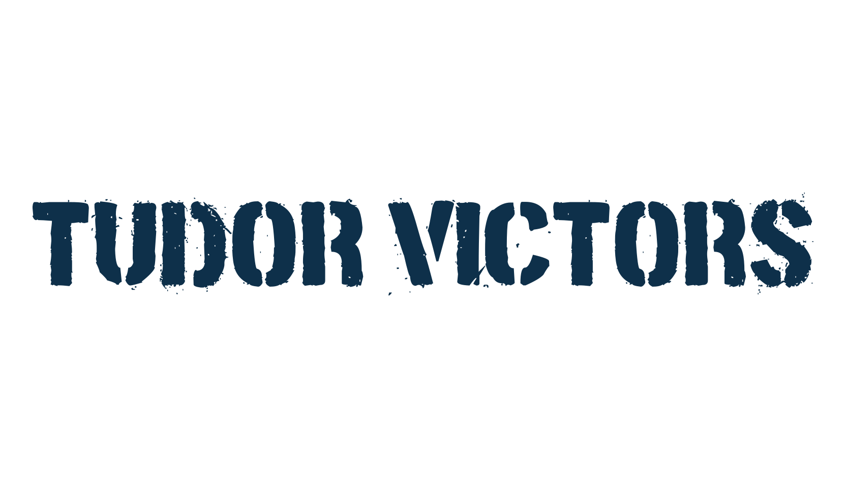Tudor Victors, stencil, army font preview