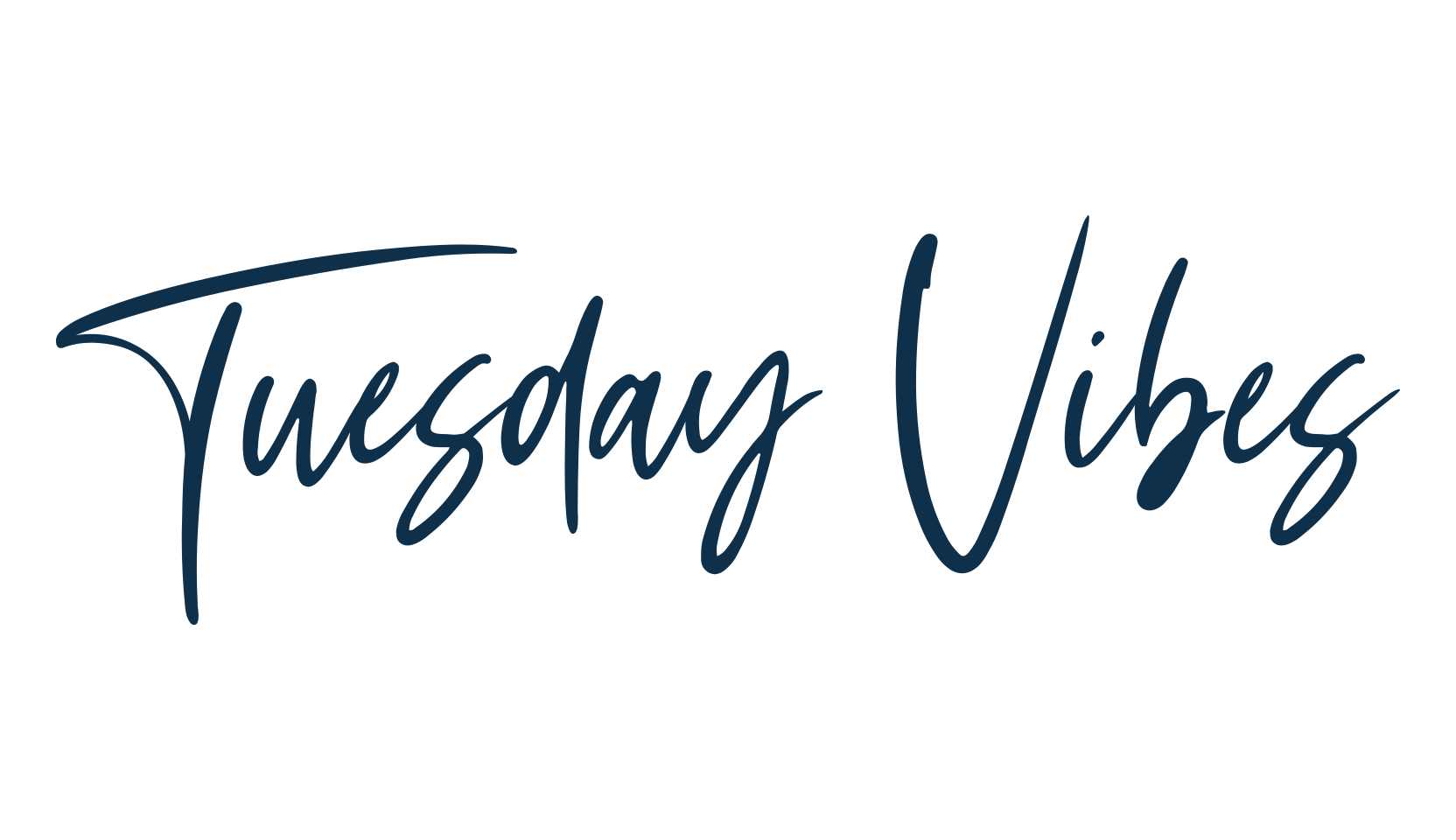 Tuesday Vibes, script handwritten fancy decorative calligraphy font preview