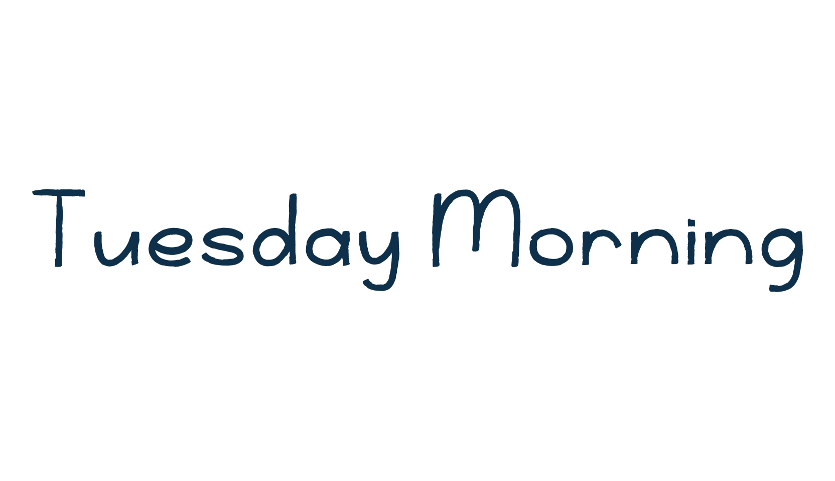 Tuesday Morning, fancy decorative font preview