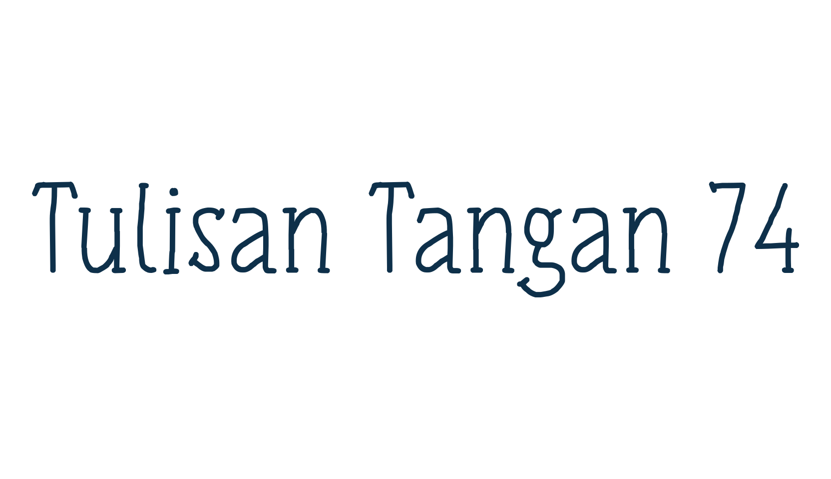 Tulisan Tangan 74, fancy various decorative script calligraphy font preview