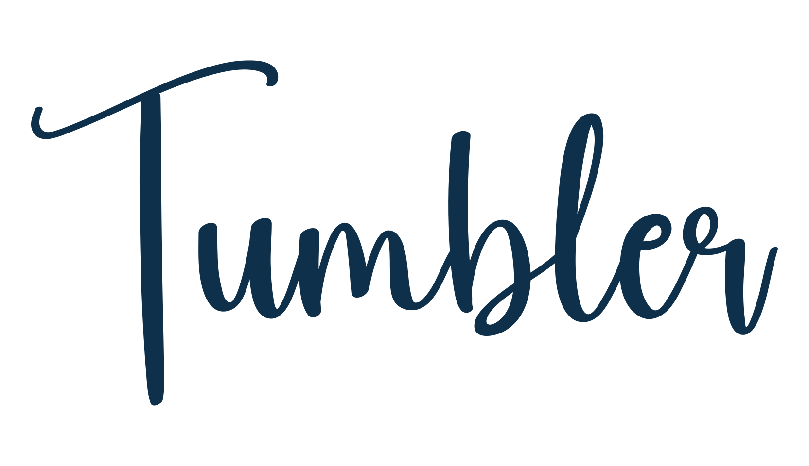 Tumbler, various font preview