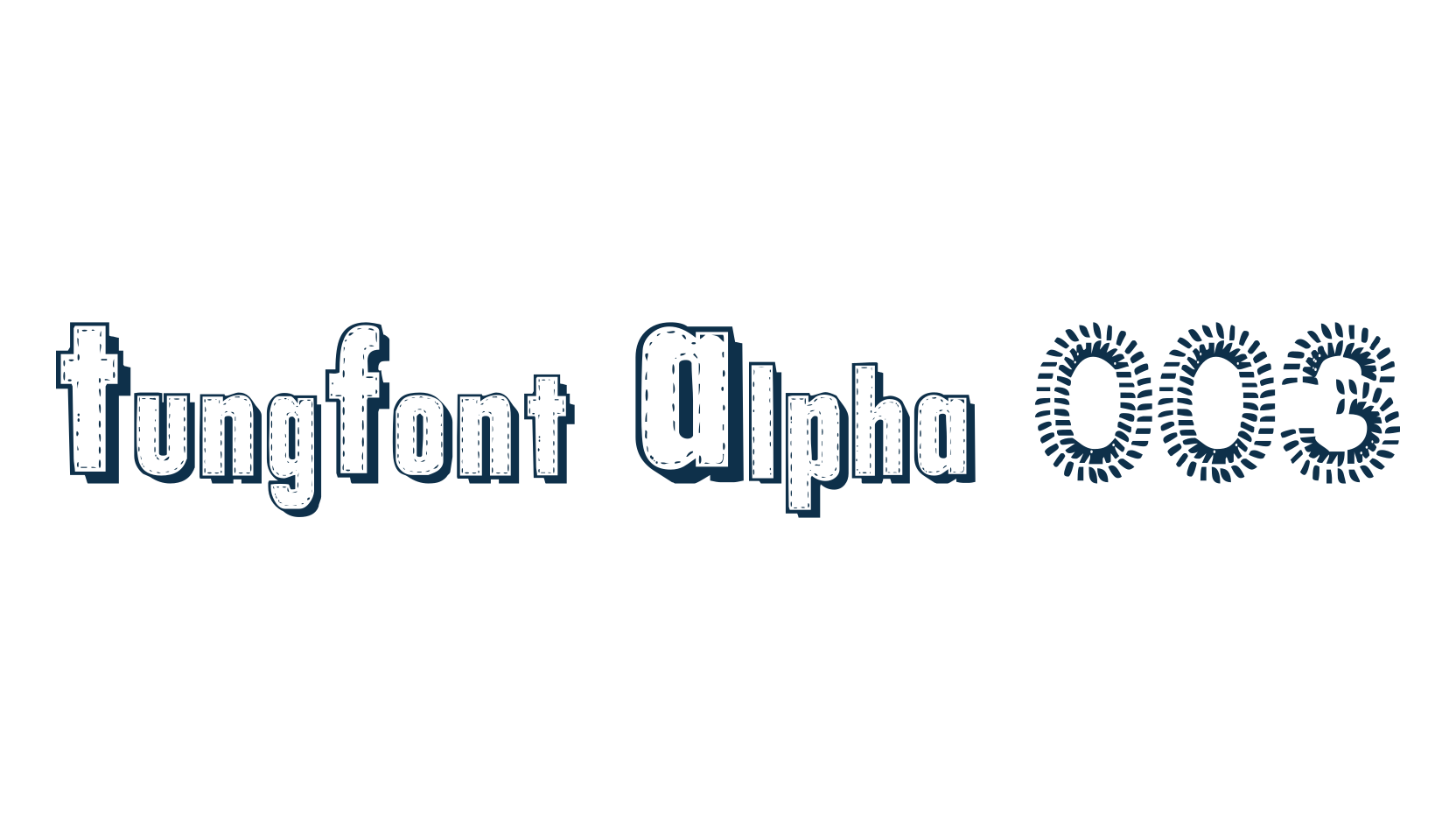 TungFont Alpha 003, fancy decorative font preview