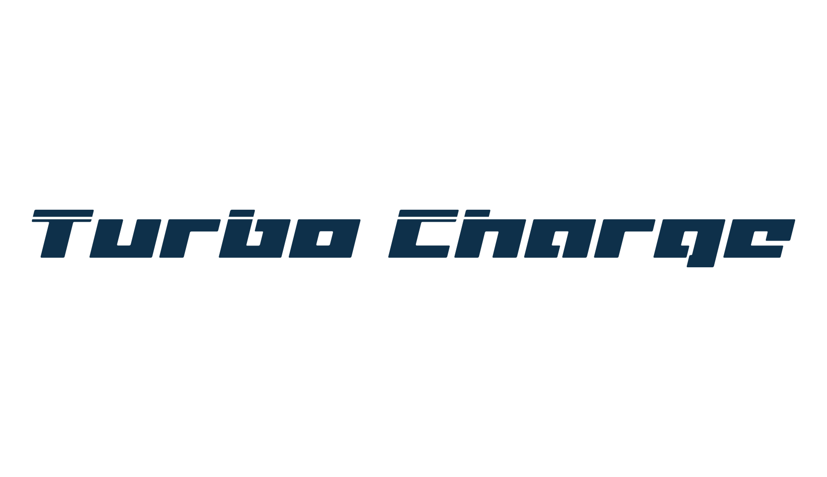 Turbo Charge, sci-fi font preview