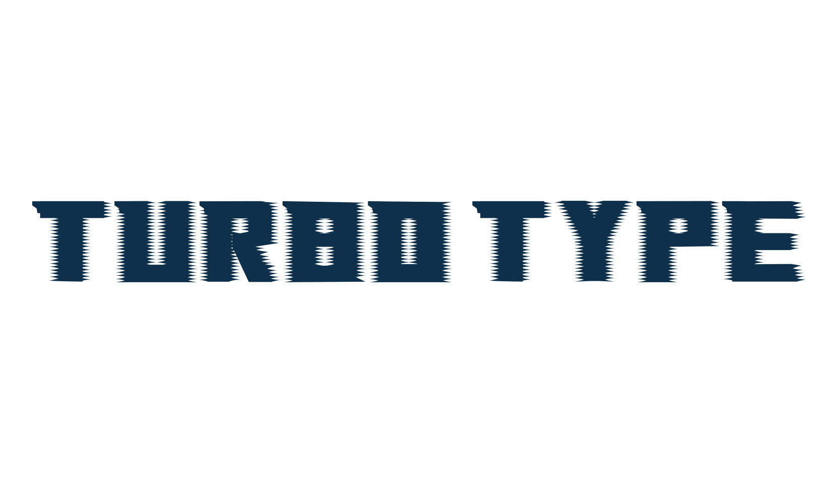Turbo Type, various font preview