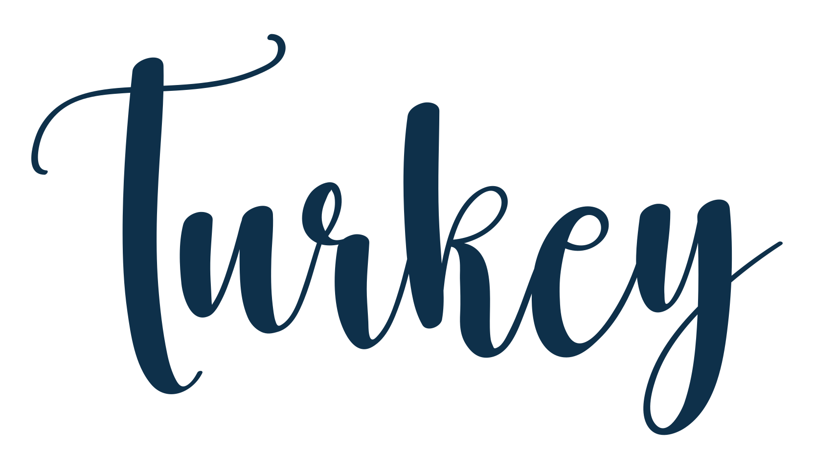 Turkey (turkey), display market font preview