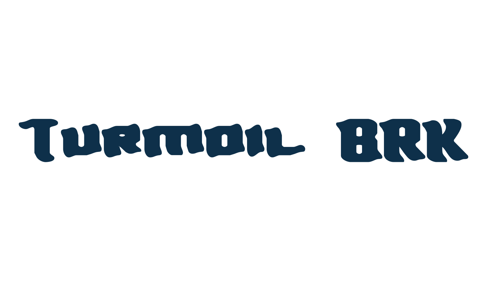 Turmoil BRK, distorted font preview