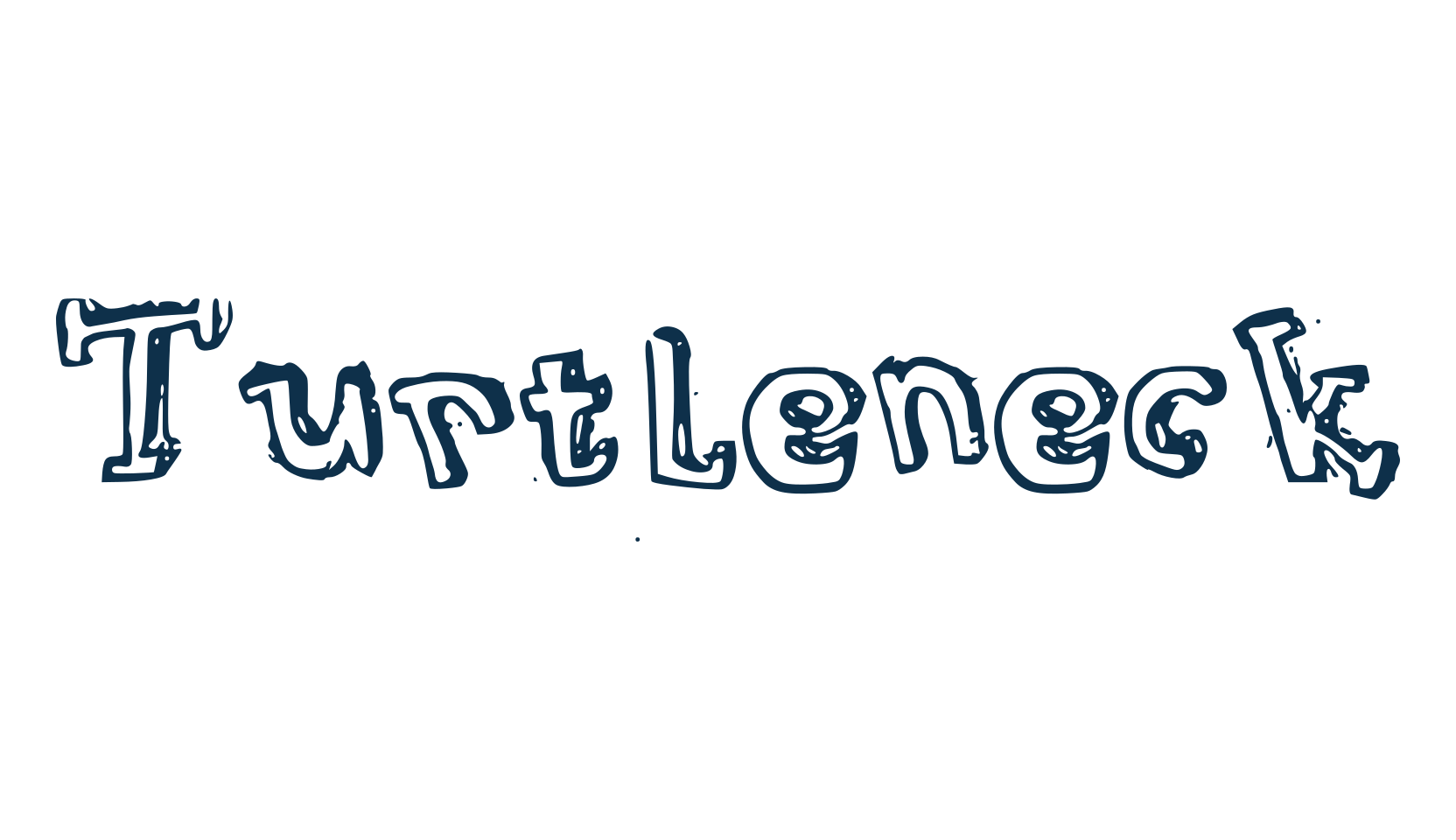 Turtleneck, cartoon font preview
