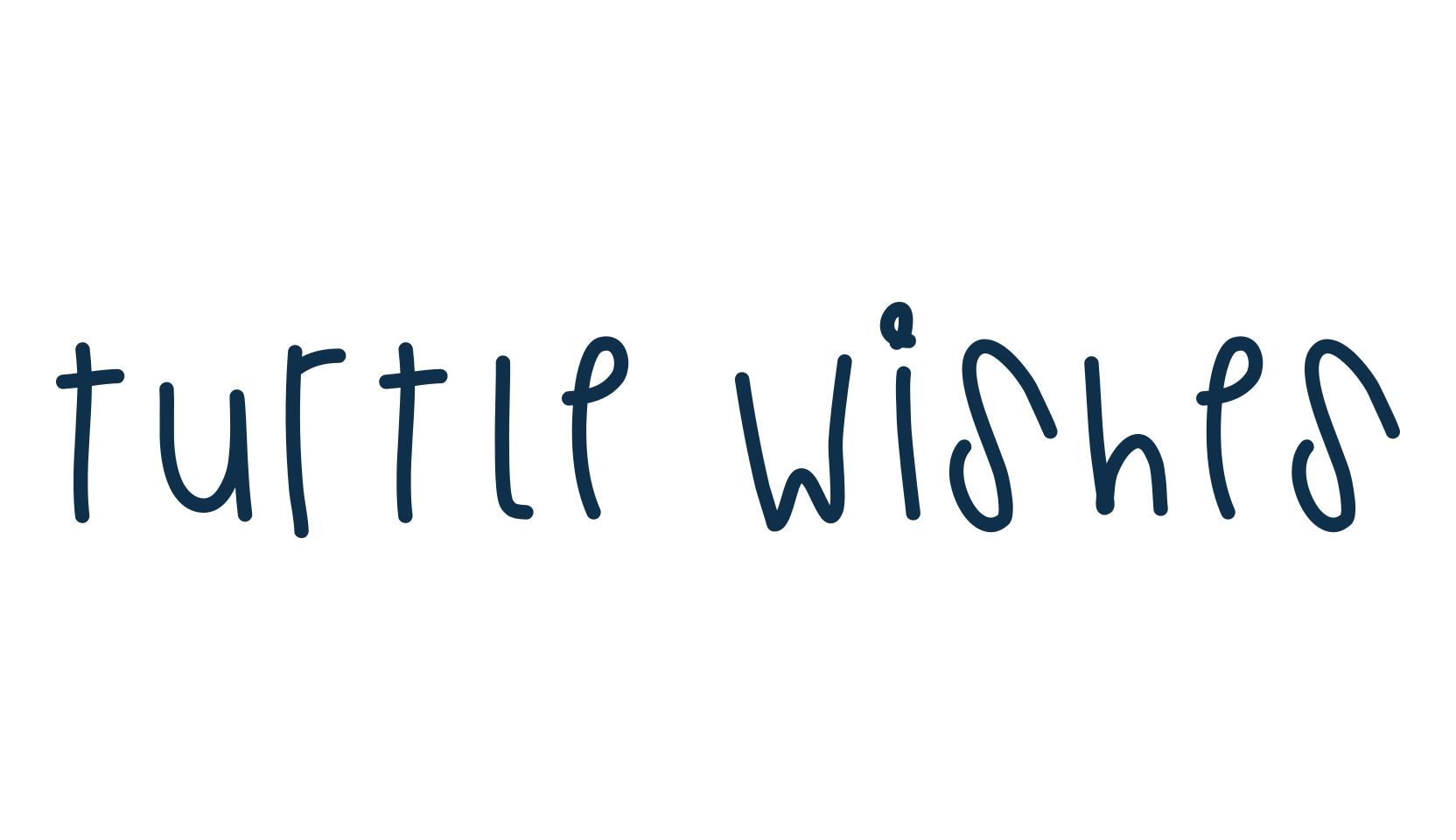 Turtle Wishes, handwriting font preview