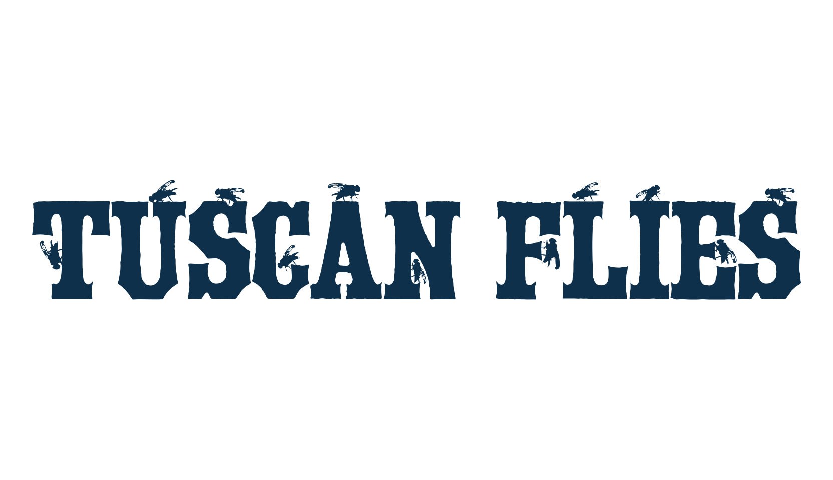 Tuscan Flies, decorative font preview