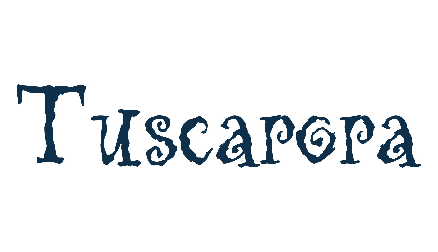 Tuscarora, curly font preview
