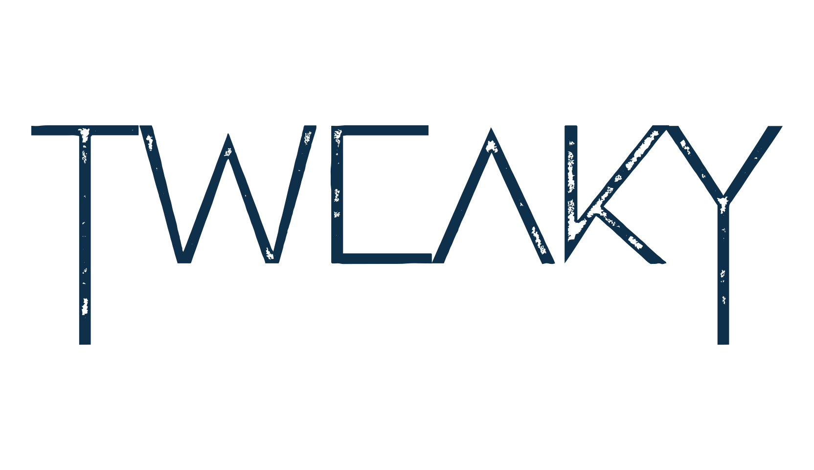 Tweaky, fancy eroded decorative font preview
