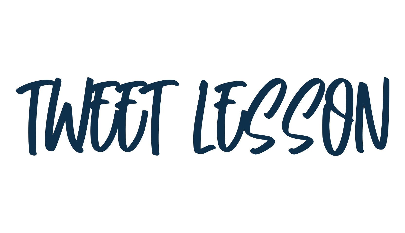 Tweet Lesson, script handwritten fancy decorative calligraphy font preview