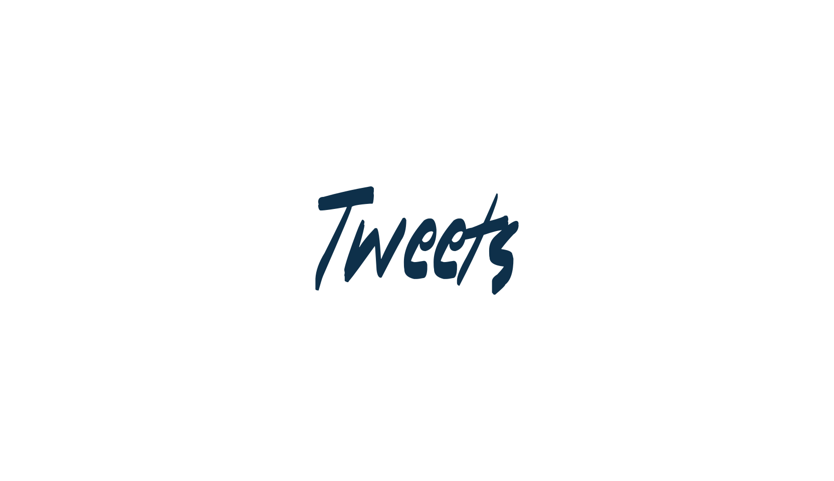 Tweets, script handwritten fancy decorative calligraphy font preview
