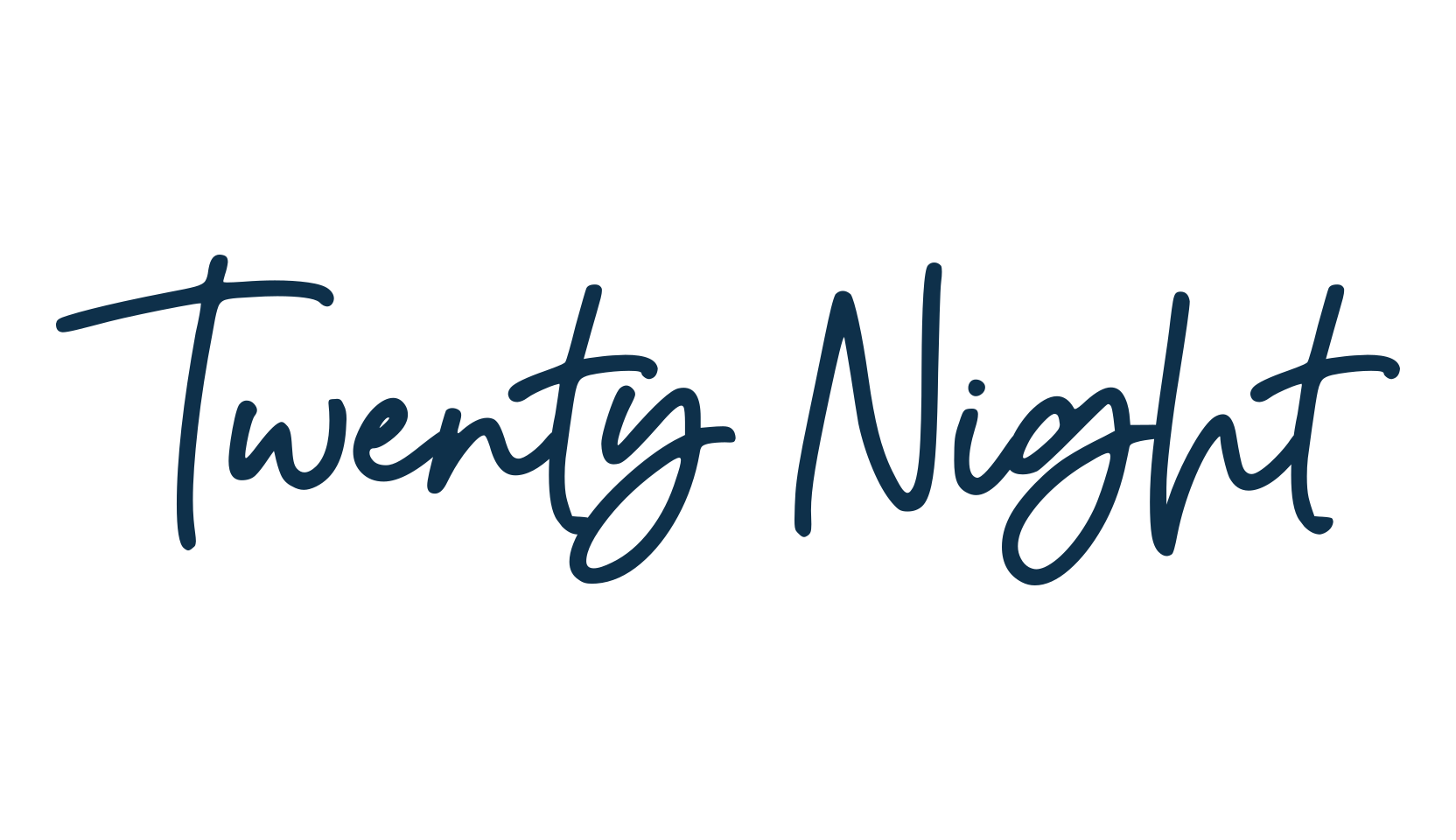 Twenty Night, script handwritten fancy decorative calligraphy font preview