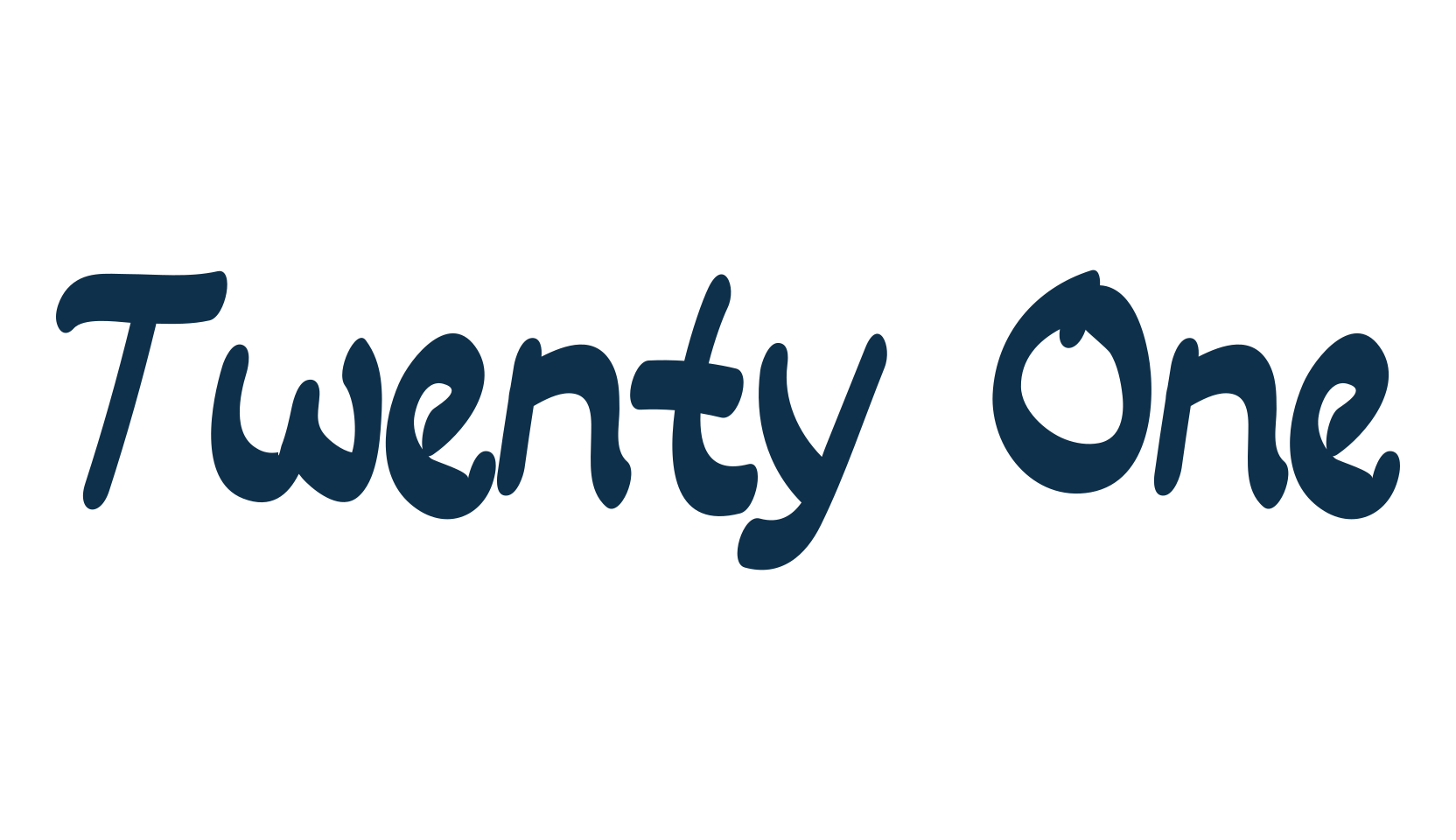 Twenty One (twenty-one-2), script handwritten fancy decorative calligraphy font preview